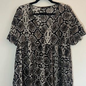 Zara animal print dress in size medium